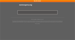 Desktop Screenshot of metroopera.org
